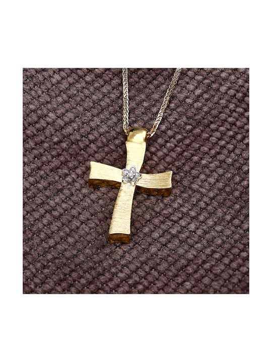 Femeiesc Aur Cruce 14K