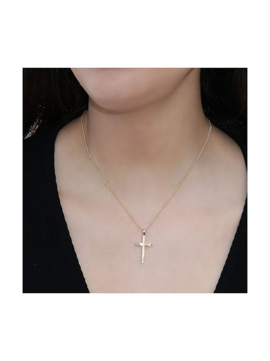 Femeiesc Aur Cruce 14K