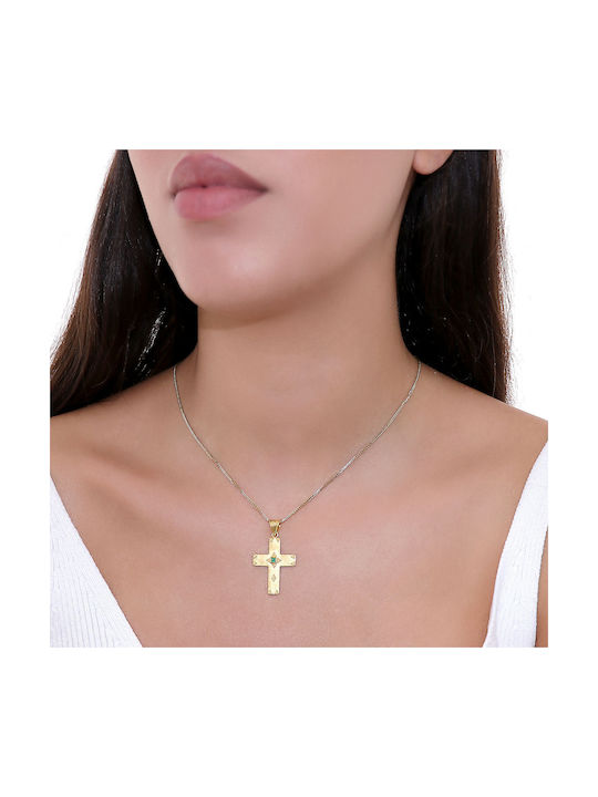 Femeiesc Aur Cruce 18K