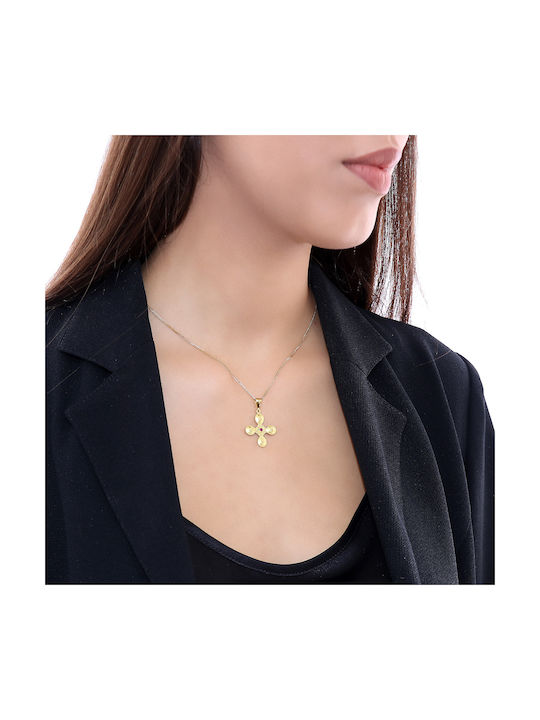 Damen Gold Kreuz 18K