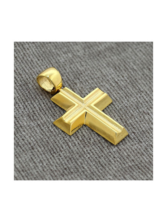 Herren Gold Kreuz 14K