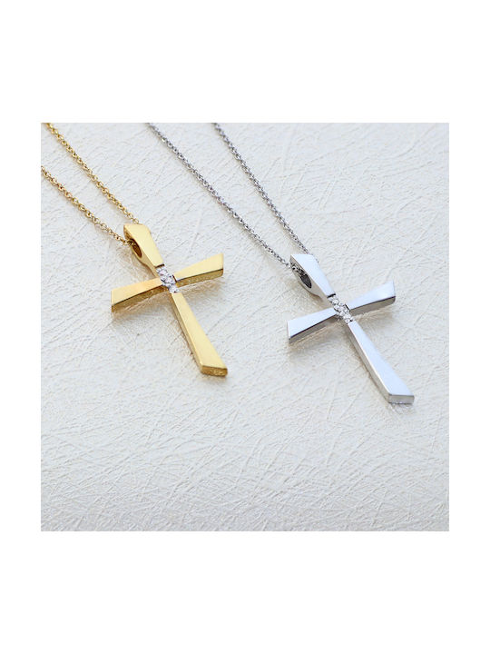 Gold Kreuz 14K mit Kette