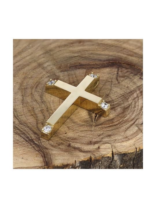 Damen Gold Kreuz 14K