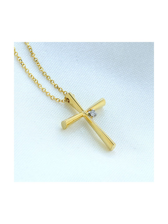 Gold Cross 14K with Chain