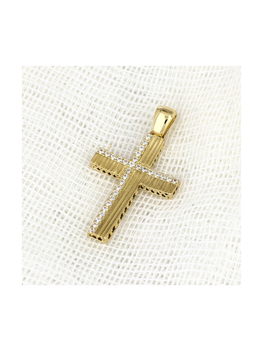 Damen Gold Kreuz 14K