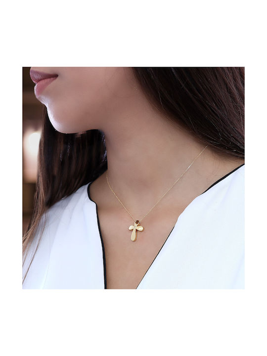 Women's Gold Cross 14K with Chain