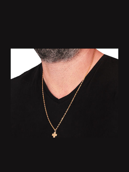 Abadianakis Cruciu Placat cu Aur 14K
