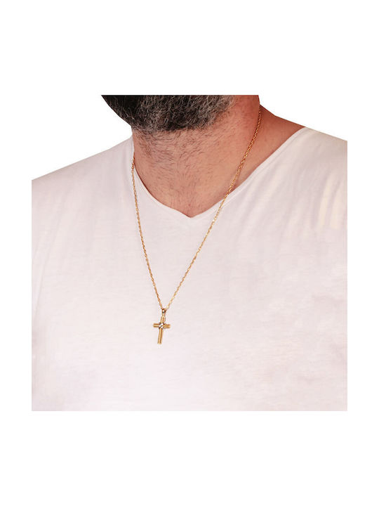 Herren Gold Kreuz 18K