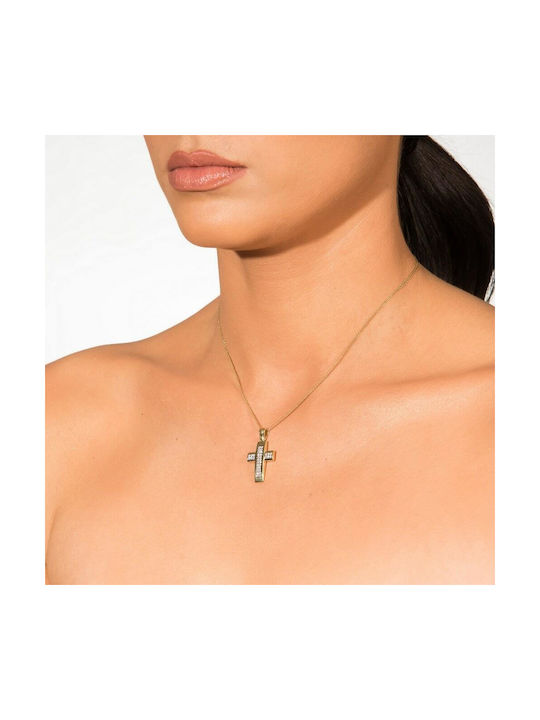 Femeiesc Aur Cruce 14K