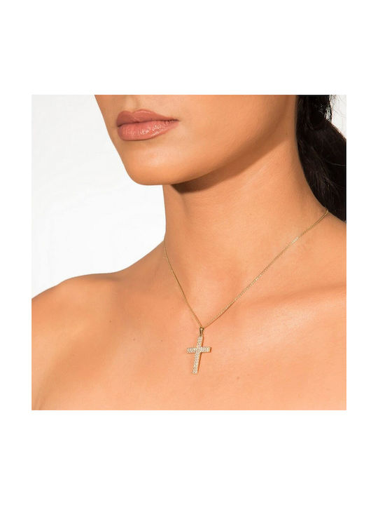 Femeiesc Aur Cruce 14K