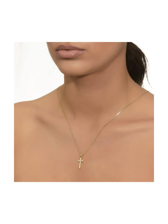 Femeiesc Aur Cruce 14K