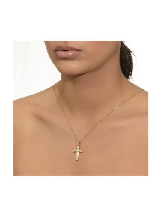 Femeiesc Aur Cruce 14K