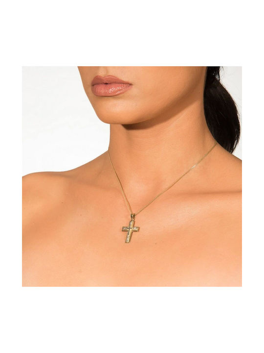 Femeiesc Aur Cruce 14K