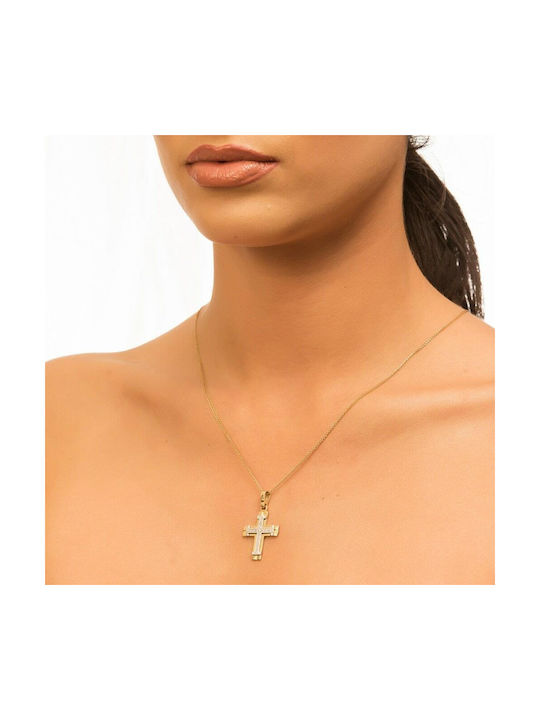 Femeiesc Aur Cruce 14K