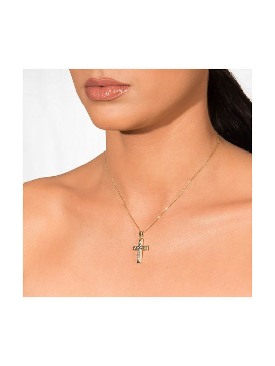 Femeiesc Aur Cruce 14K