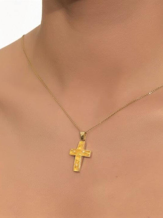 Eforo Дамски Златен Кръст 14K