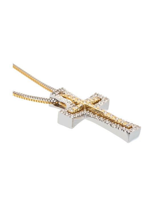 Damen Gold Kreuz 14K