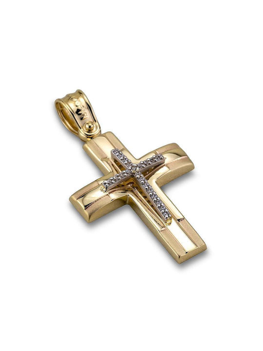 Femeiesc Aur Cruce 14K Goldsmith