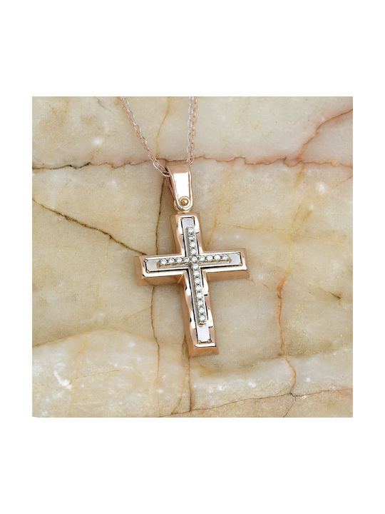 Ioannou24 Women's Gold Cross 14K with Chain