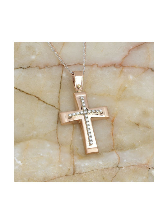 Ioannou24 Women's Gold Cross 14K with Chain