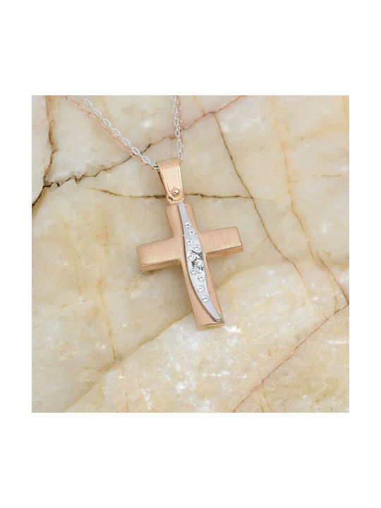 Ioannou24 Women's Gold Cross 14K with Chain