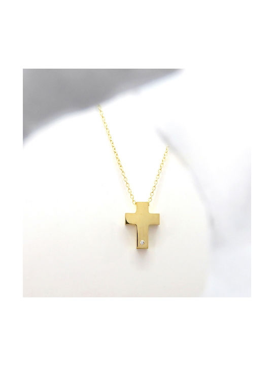 Art d or Women's Gold Cross 9K with Chain