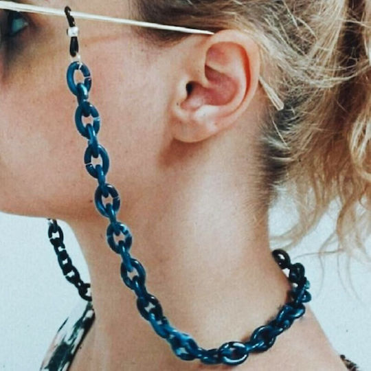 Blau Brillenketten
