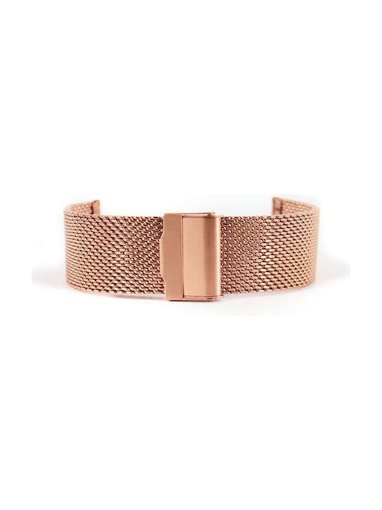 Metallic-Armband Rose Gold 24mm