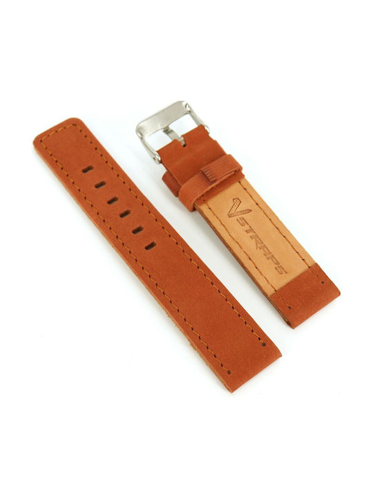 Leather Strap Tabac Brown 20mm