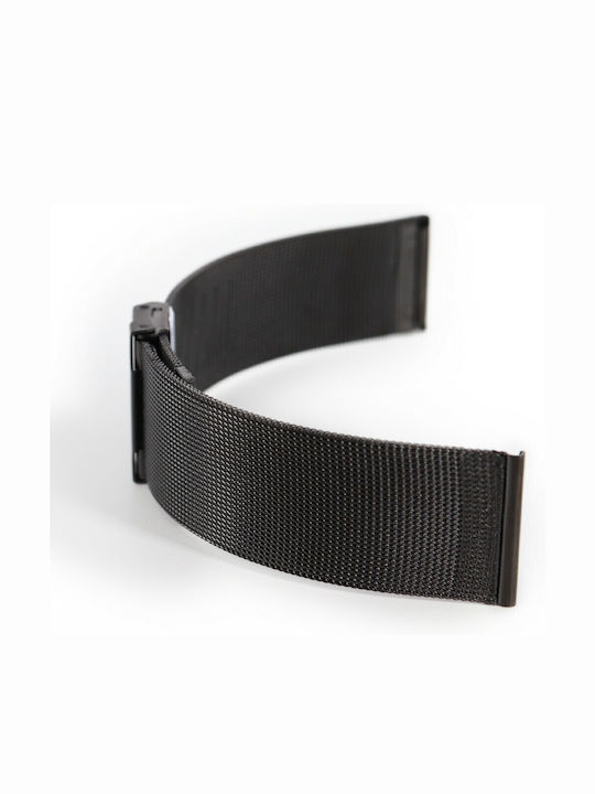 Vitopoulos Metallic-Armband Schwarz 20mm