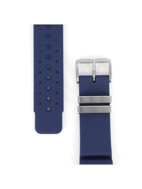 Rubber Strap Navy Blue 22mm