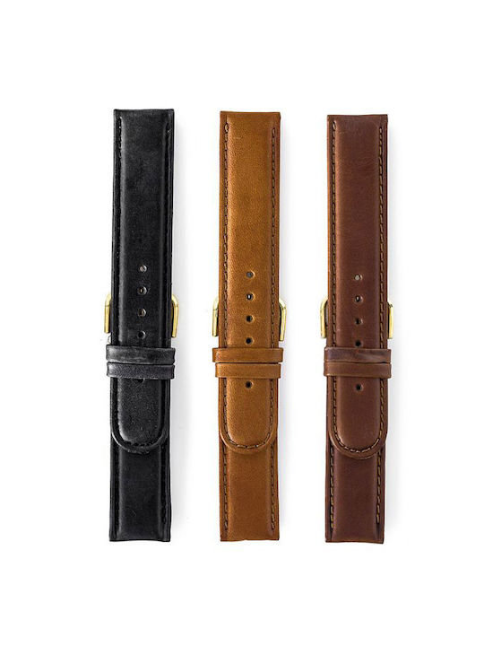 Leather Strap Black 18mm