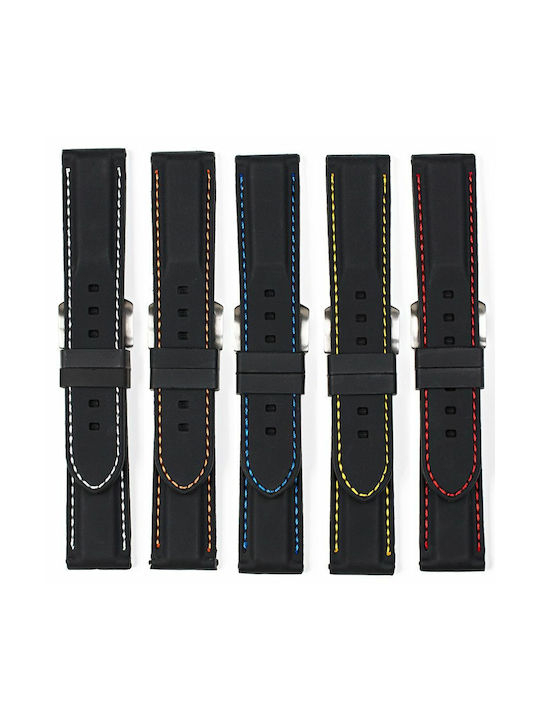 Rubber Strap Black 20mm