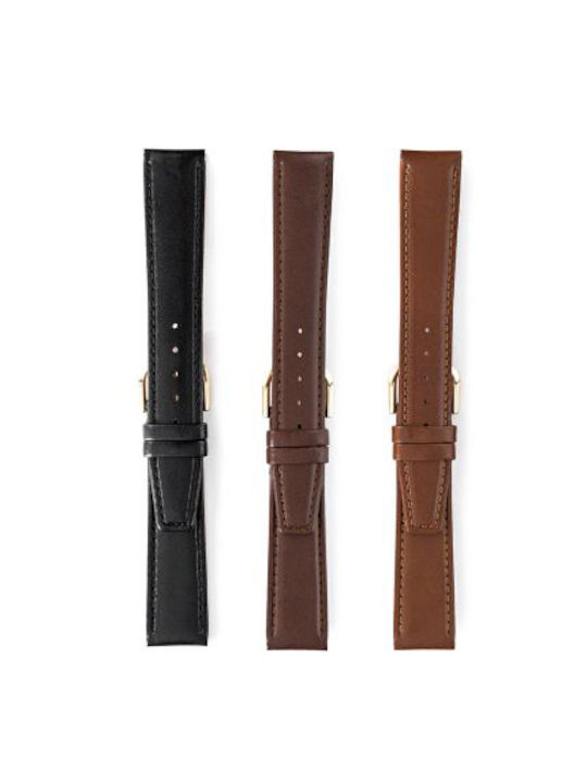 Leather Strap Black 12mm