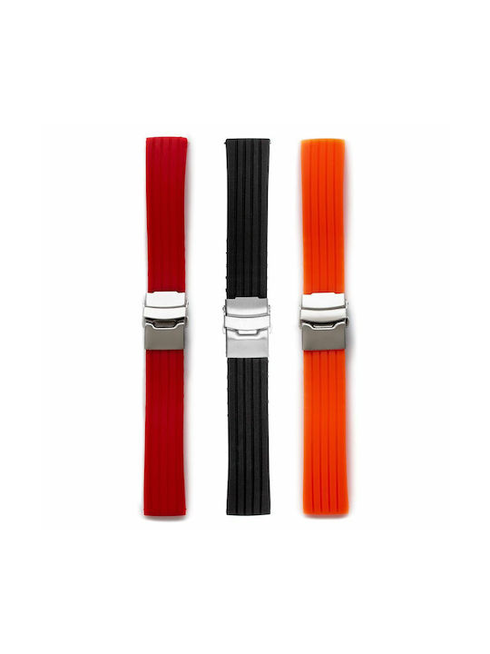 Rubber Strap Red 22mm