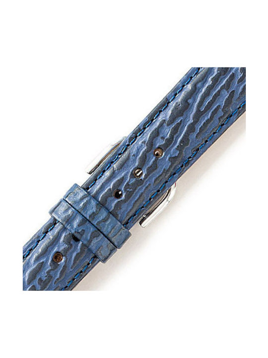 Leather Strap Blue 16mm