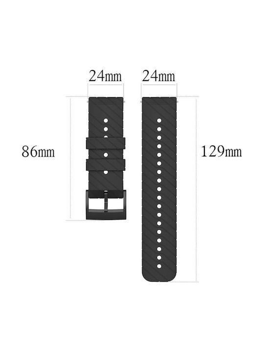 KOSTELO Gummi-Armband Orange 24mm
