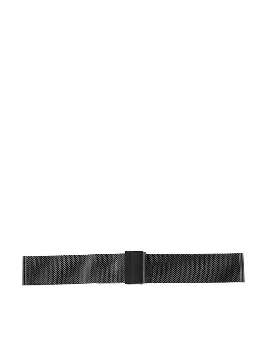 New Era Metallic-Armband Schwarz 24mm