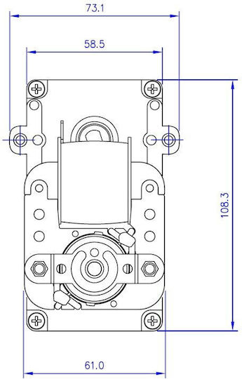 Mellor Getriebemotor für Pelletofen