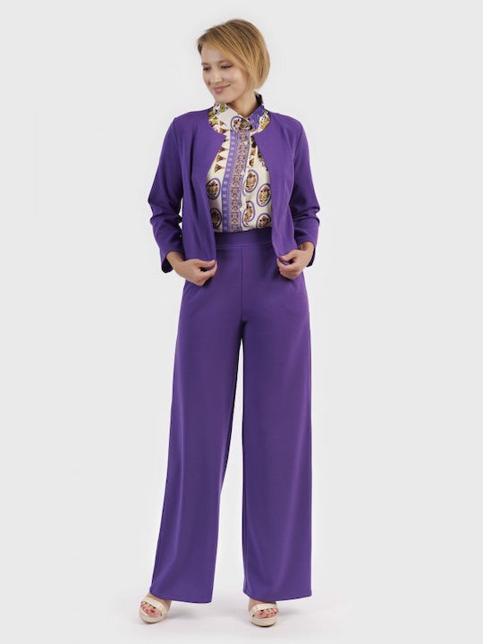 BelleFille Women's Blazer Purple