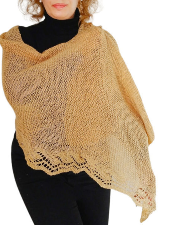 Women's Knitted Scarf Brown