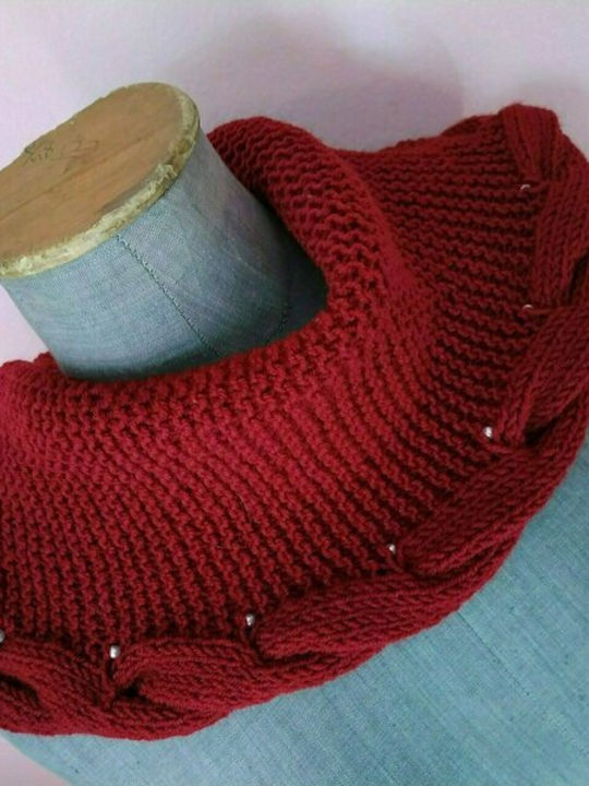 Women's Knitted Tipul de decolteu Red