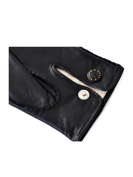 Schwarz Leder Handschuhe