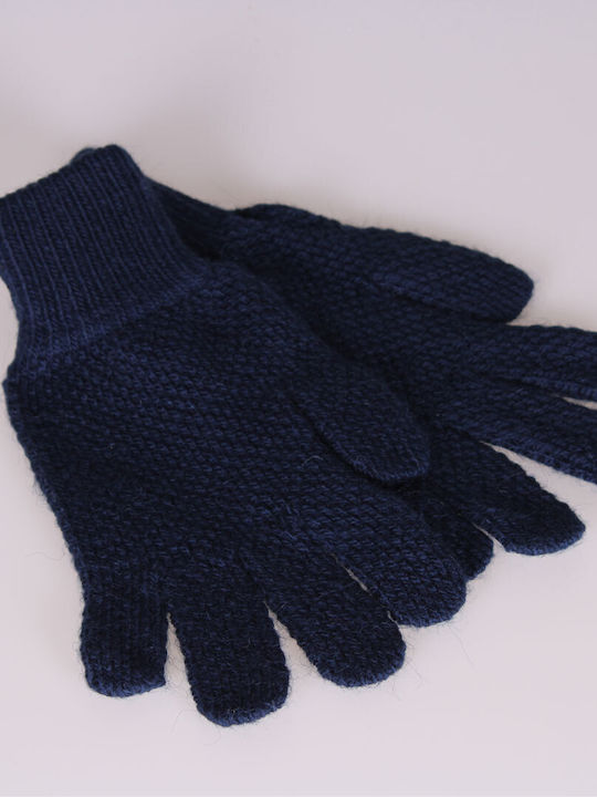 Marineblau Wolle Handschuhe