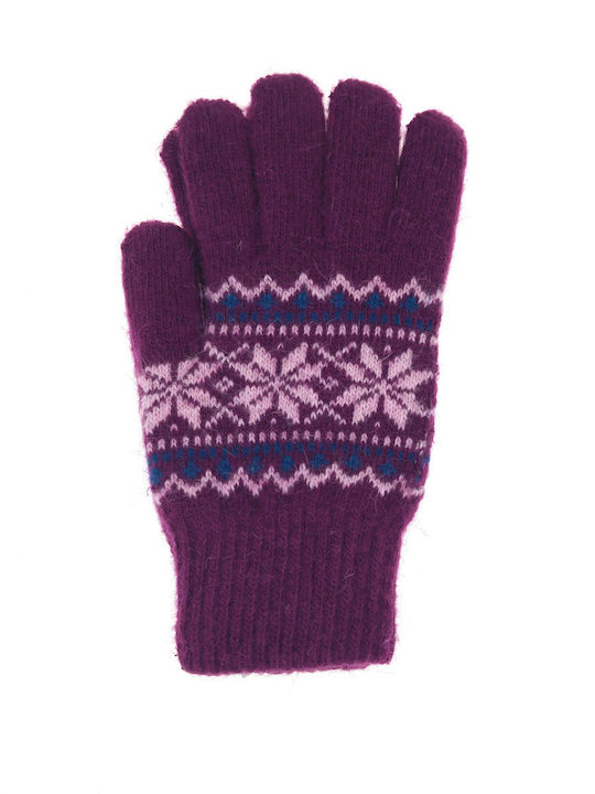 Women's Knitted Gloves Light Blue