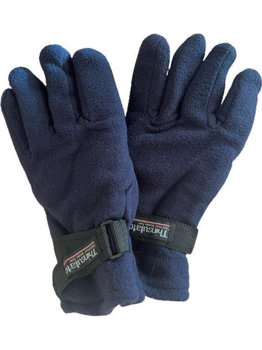 Men's Fleece Gloves Navy Blue