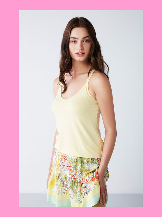 Penye Mood Summer Babydoll Yellow Flowers