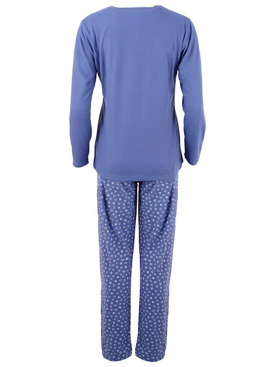 Cool Winter Damen Pyjama-Set Lila