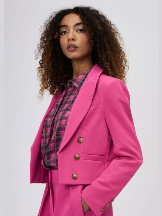 Silvian Heach Women's Blazer Fuchsia