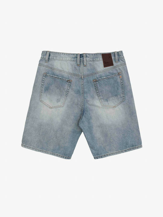 Gianni Lupo Herrenshorts Jeans Blau